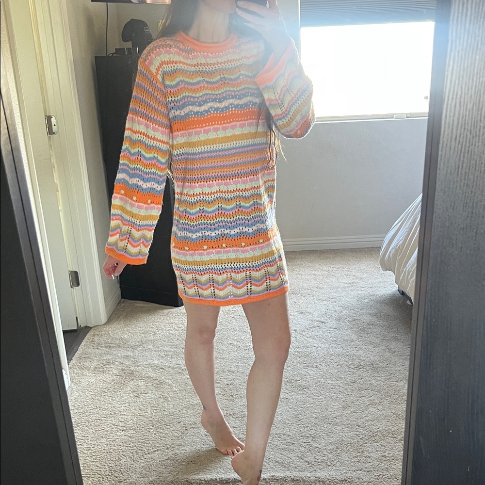 ASOS Multicolor Knit Swim Coverup - Picture 3 of 4